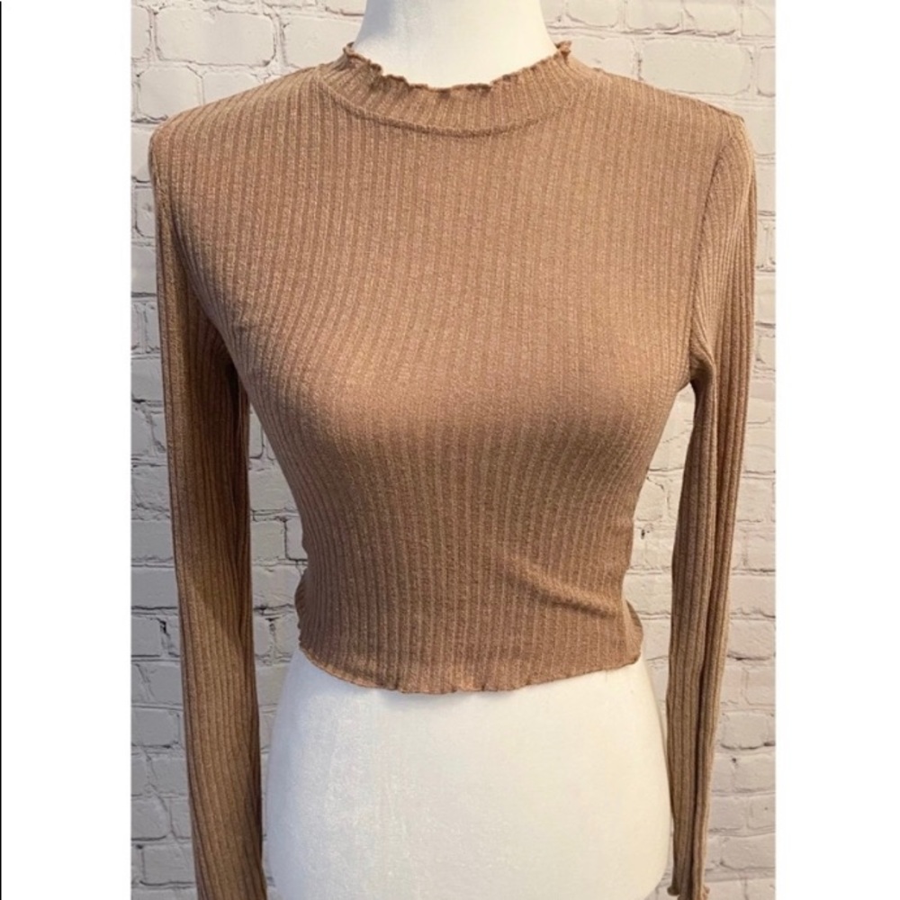 SHEIN Long Sleeve Crop Top